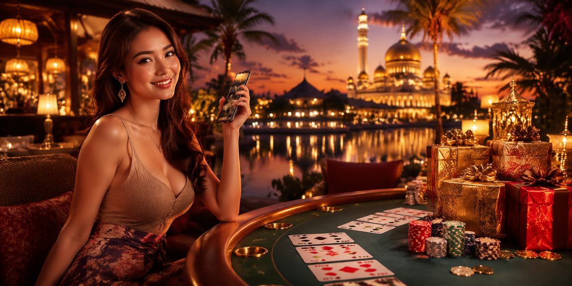 Pemain menikmati permainan Baccarat live dalam talian di Putrajaya gaya Malaysia